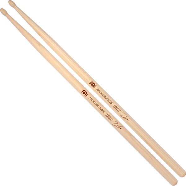 Trommestikker Meinl Signature Zack Grooves, SB606 Hickory, Wood Tip