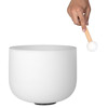 Singing Bowl Sela Crystal Frosted Series SECF10D, 440Hz, 10, Incl. Wood Mallet, D