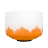 Singing Bowl Sela Crystal Lotus Series SECL10D, 440Hz, 10, Orange, Sacral Chakra, Incl. Wood Mallet, D