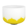 Singing Bowl Sela Crystal Lotus Series SECL10E, 440Hz, 10, Yellow, Solar Plexus Chakra, Incl. Wood Mallet, E