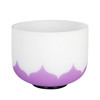 Singing Bowl Sela Crystal Lotus Series SECL8B, 440Hz, 8, Violet, Crown Chakra, Incl. Wood Mallet, B