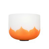 Singing Bowl Sela Crystal Lotus Series SECLU13D, 432Hz, 13, Orange, Sacral Charkra, D