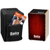 Cajon Sela Varios Series SE-128-EN, Red, Bundle Inkludert Lærebok på Engelsk.