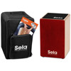 Cajon Sela Primera Series SE-185-EN, Red, Bundle Inkludert Lærebok på Engelsk.