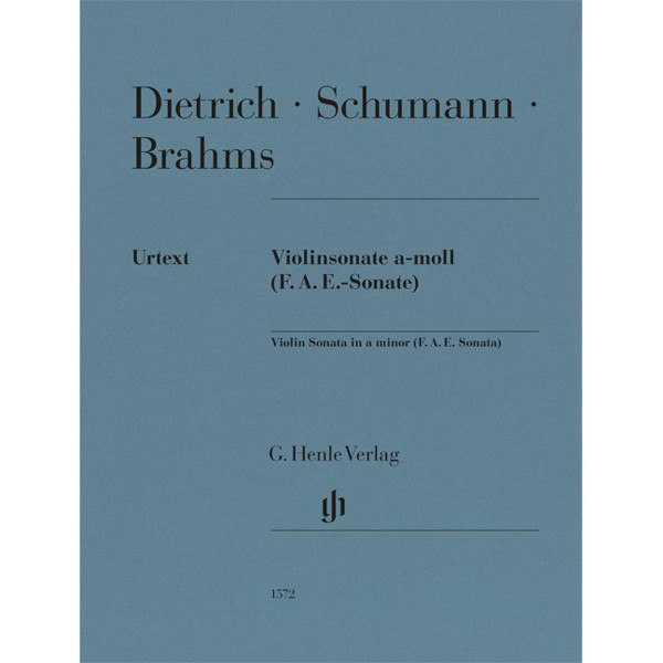 Violinsonate a-moll (F.A.E.-Sonate), Albert Dietrich, Johannes Brahms and Robert Schumann