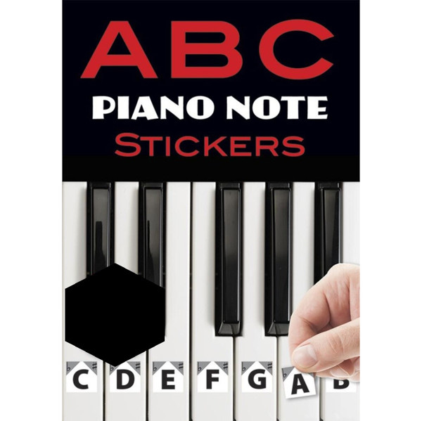 Klistremerker - A B C Piano Note Stickers
