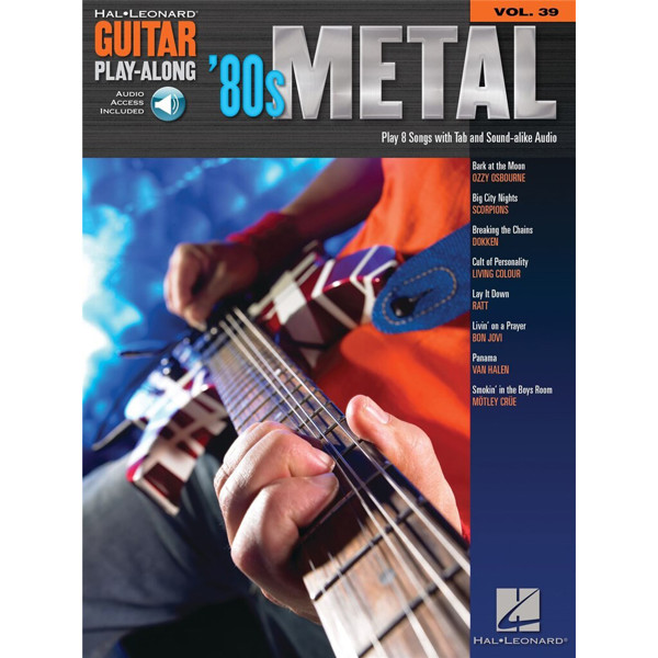 80s Metal, Guitar Play-Along Vol. 39. Book and Audio Online