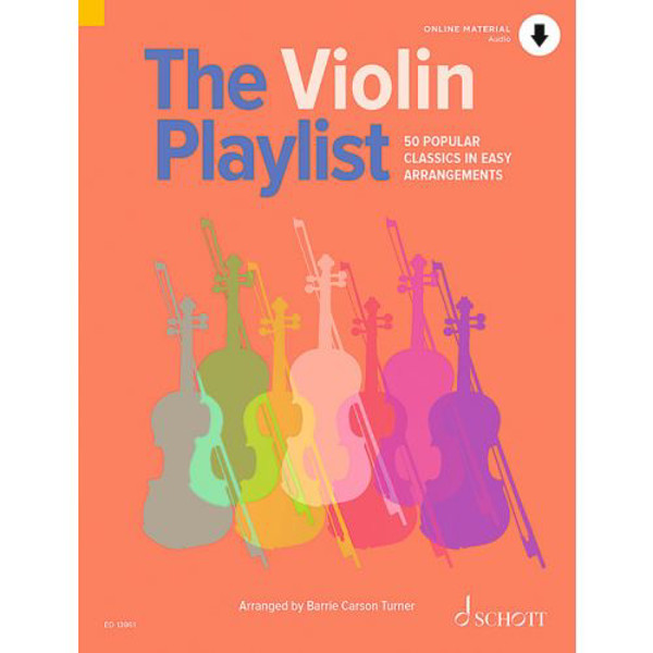 The Playlist Violin - 50 popular classics, arr Barrie Carson Turner  (PDF-Mp3 Download)