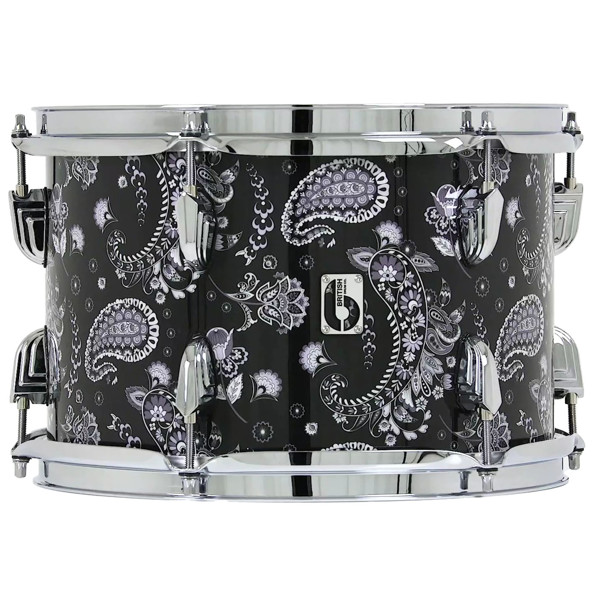 Tom-Tomtromme British Drum Co. Legend LEG-12-8-RT-KBK, 12x8, Kashmir Black