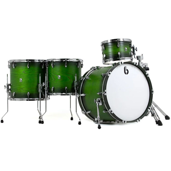 Slagverk British Drum Co. Legend Rock Kit 22 Shell Pack LEG-22-RK-ONG, 22, Orinoco Green