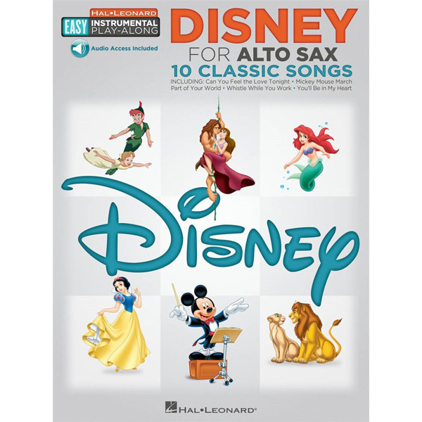 Disney - 10 Classic Songs. Alto Sax Book and Audio Online