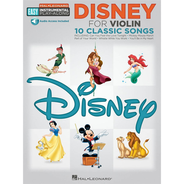 Disney - 10 Classic Songs Violin. Book and Audio Online