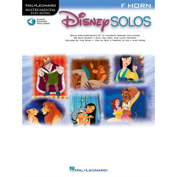 Disney Solos Horn F,  Book and Audio Online