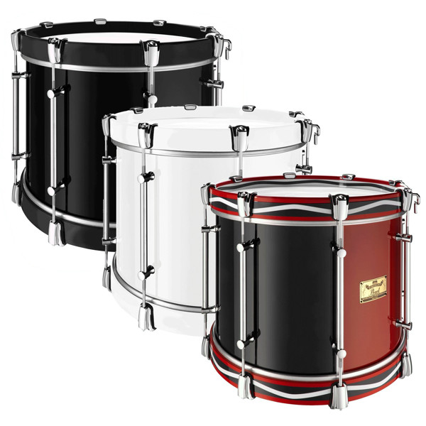 Tenortromme Pearl Viscount VCT1612/46, Tenor Drum, 16x12, Midnight Black