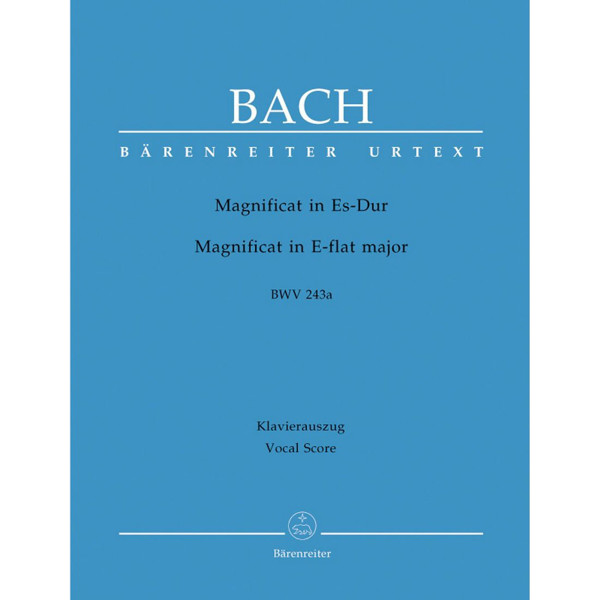 Magnificat in E-flat major BWV 243a, Johann Sebastian Bach. Vocal Score
