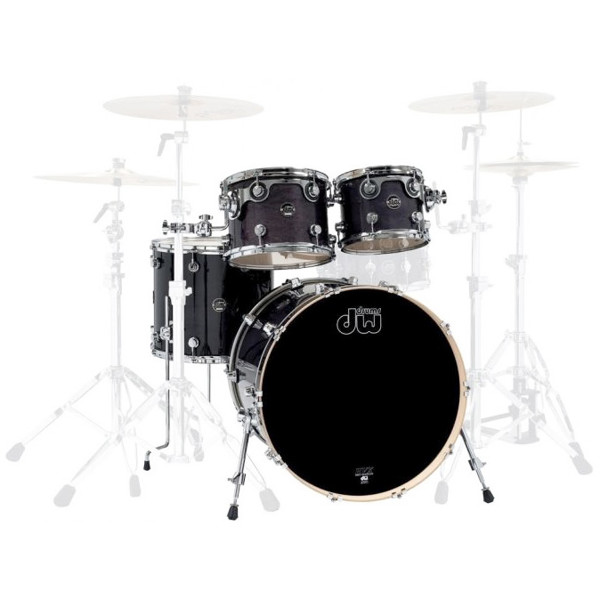 Slagverk DW Performance Series LC 10-12 TT, 16 FT, 22 BD, Ebony Stain Lacquer