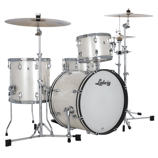 Slagverk Ludwig NeuSonic Downbeat 20 Shell Pack, m/Triad Mount, Silver Silk