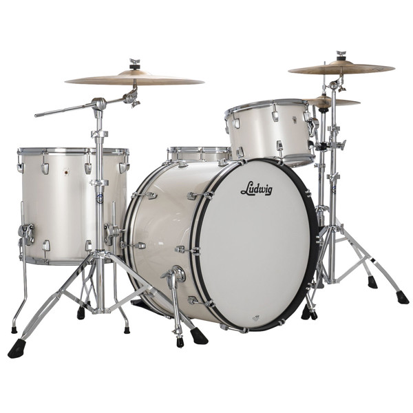 Slagverk Ludwig NeuSonic Pro Beat 24 Shell Pack, m/Triad Mount, Silver Silk