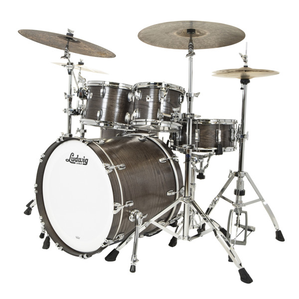 Slagverk Ludwig Classic Oak Eurobeat-3 22 Shell Pack, m/Atlas Mount, Smoke