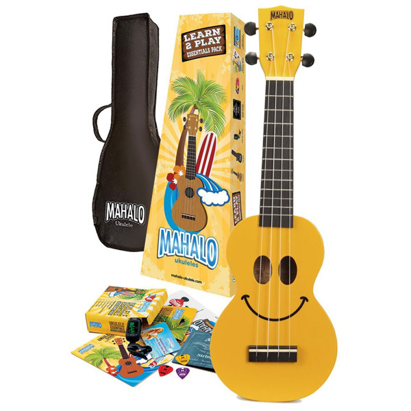 Ukulele Mahalo Sopran U-Smile - Learn 2 Play Pack. Yellow