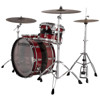 Slagverk Ludwig Vistalite Pro Beat 24 Shell Pack, Red Sparkle/Smoke Vistalite