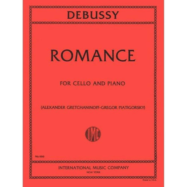 Romance, Claude Debussy. Cello and Piano