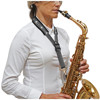 Rem Saksofon Alt/Tenor BG S10GMSH Glam Deluxe Comfort Strap, Sort med Swarovski Crystals