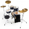 Slagverk Pearl Roadshow RS585BC/C743, 18 m/Stativer, Cymbaler og Stol, Chrome Hwd, Royal Blue Metallic