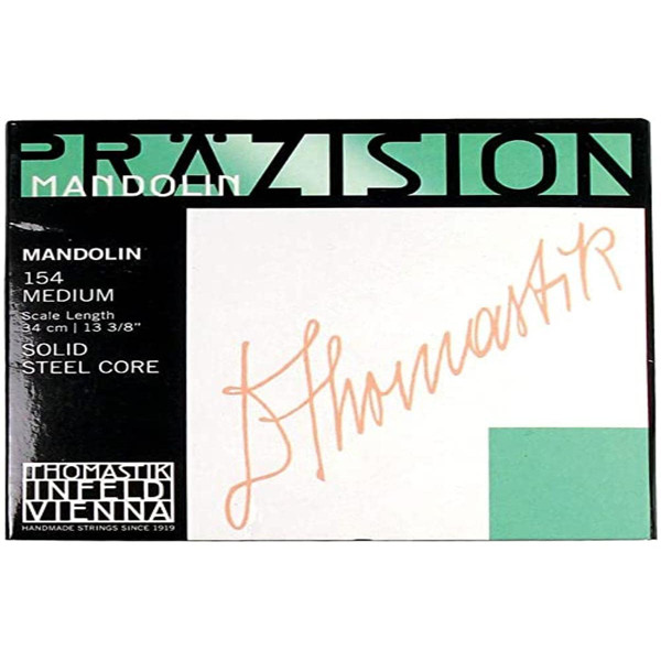 Mandolinstrenger Thomastik-Infeld Präzision Medium Steel Core, Chrome Wound, Sett (8 strenger)