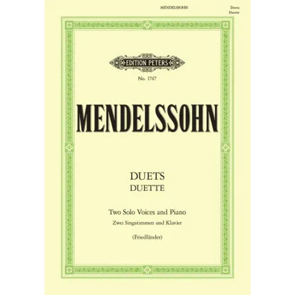 19 Duets for 2 Solo Voices and Piano, Felix Mendelssohn/Fanny (Mendelssohn) Hensel