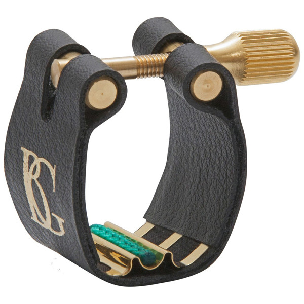 Ligature Altsaksofon L12SR Super Revelation, Leather - Gold plate