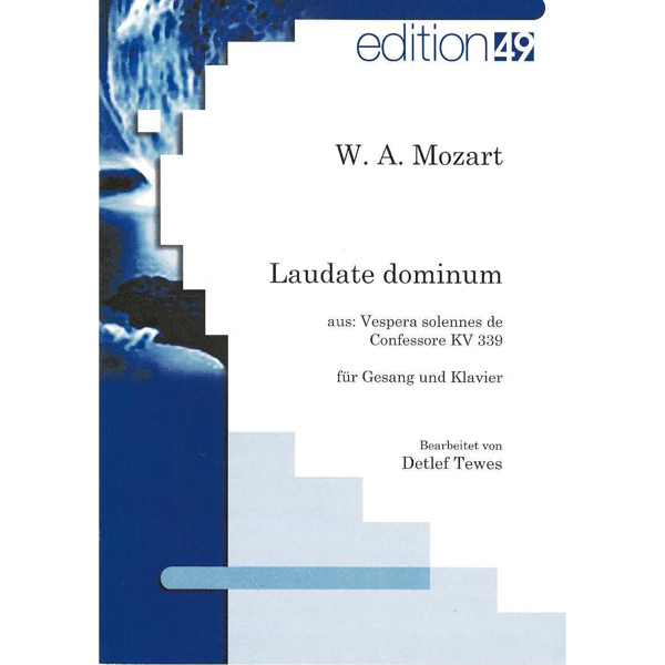 Laudate Dominum, Vesperae Solennes de Confessore KV 339, Mozart. Vocal and Piano