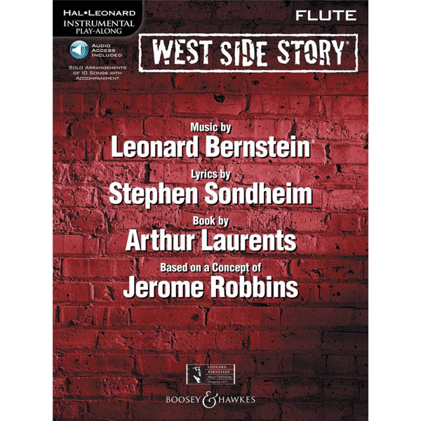 West Side Story, Leonard Bernstein/Stephen Sondheim. Flute Book and Play-Along