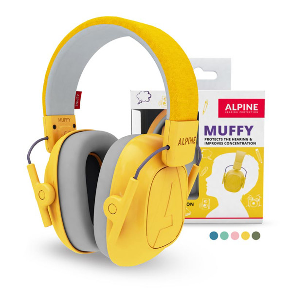 Hørselsvern Alpine Muffy, For Kids, Yellow