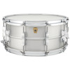 Skarptromme Ludwig Acro-Aluminum LA654BM, 14x6,5, Brushed Aluminum Finish w/Chrome Hardware, Small Twin Bow Tie Lugs - P86C