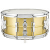 Skarptromme Ludwig Acro-Brass LB654BM, 14x6,5 Brushed Brass Finish w/Chrome Hardware, Small Twin Bow Tie Lugs - P86C