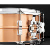 Skarptromme Ludwig Acro-Copper LC654BM, 14x6,5 Brushed Copper Finish w/Chrome Hardware, Small Twin Bow Tie Lugs - P86C