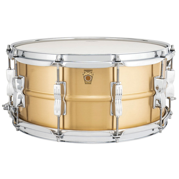 Skarptromme Ludwig Acro-Bronze LZ654BM, 14x6,5, Brushed Bronze Finish w/Chrome Hardware, Small Twin Bow Tie Lugs - P86C