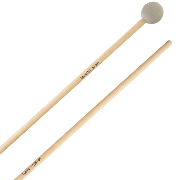 Xylofonkøller Musser M401, Rubber, Birch Handle, Soft, 1, Grey