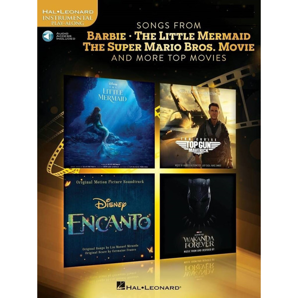 Songs from Barbie, The Little Mermaid, Super Mario and more Top Movies, Flute. Hal Leonard Instrumental Play-Along