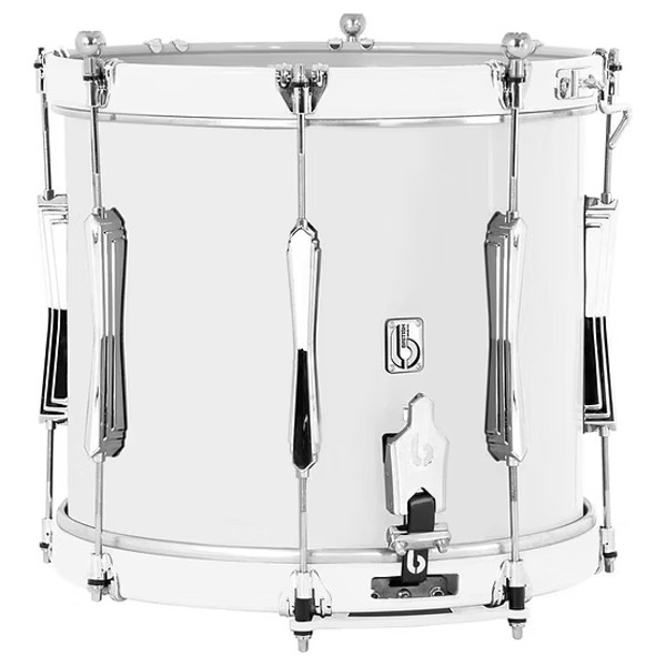 Paradetromme British Drum Co. Regimental RS1G-GW, 14x12, m/Bunn Seider, Aluminum Hoops, Gloss White