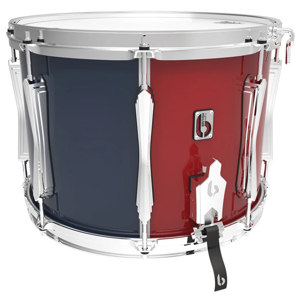 Paradetromme British Drum Co. Regimental RS1Y-GRB, 14x10, Lower Palledium Strainer, Gloss Red/Blue