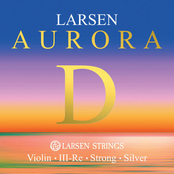 Fiolinstreng Larsen Aurora 3D Syntetisk/Sølv Heavy