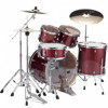 Slagverk Pearl Export EXX705NBR/C704, 20 Black Cherry Glitter m/Stativer-Cymbaler