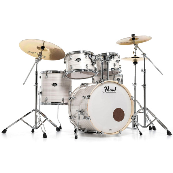 Slagverk Pearl Export EXX705NBR/C777, 20, Slipstream White m/Stativer-Cymbaler