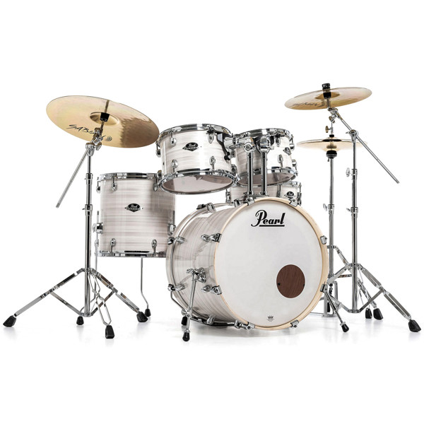 Slagverk Pearl Export EXX725SBR/C777, 22, Slipstream White m/Stativer og Cymbaler