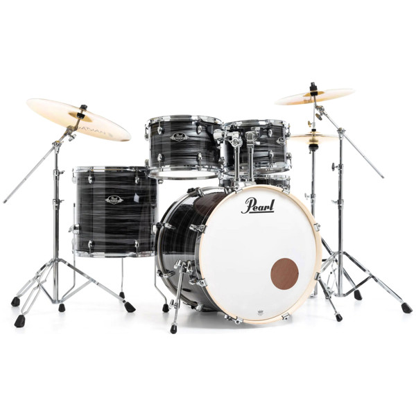 Slagverk Pearl Export EXX725SBR/C778, 22, Graphite Silver Twist m/Stativer og Cymbaler