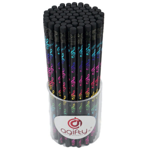 Blyant - Pencil G-Clef Colorful/Black