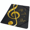 Notemappe - All I need is Music - Gold (File with elastic band)
