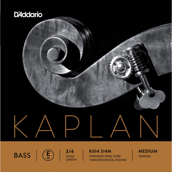 Kontrabasstreng D'Addario Kaplan E4 3/4 Tvinnet Stål, Kule, Medium